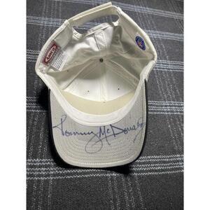 TOMMY McDONALD HAND SIGNED AUTOGRAPH PRO FOOTBALL HALL OF FAME HAT! EAGLES